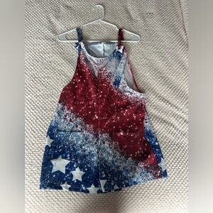 American flag romper
